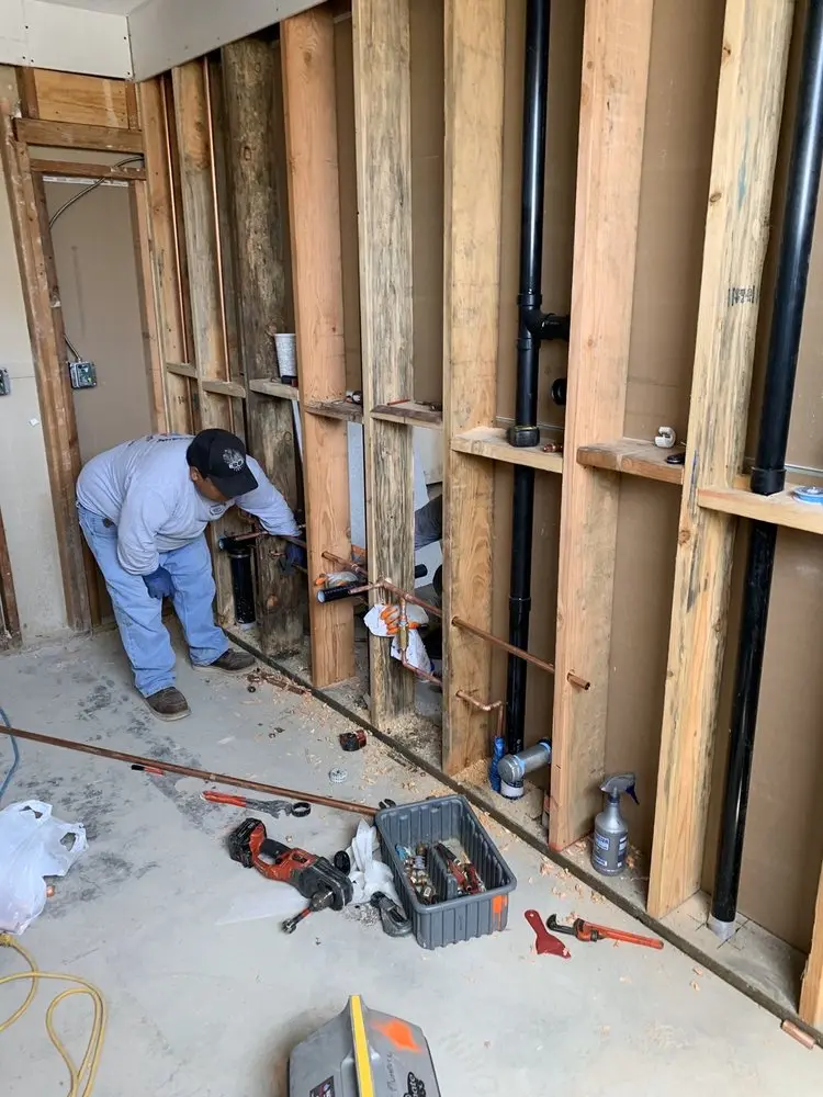 Commercial rough-in plumbing for Water Heater Replacement in Camp Pendleton Mainside
